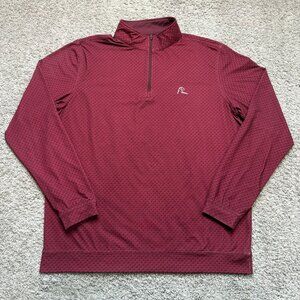 Rhoback Mens Large Performance Pullover 1/4 Zip Golf Stretch Long Sleeve